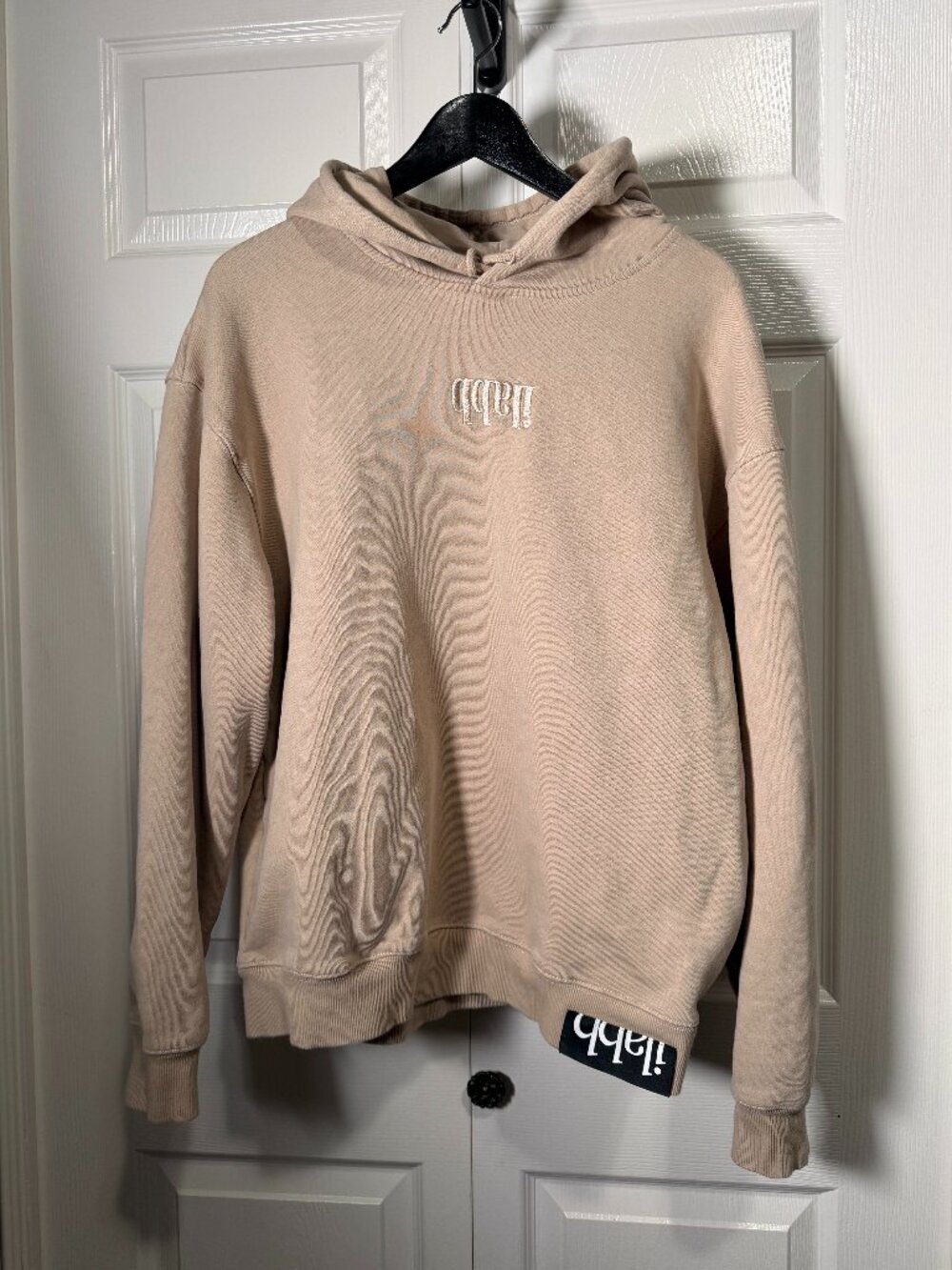 ilabb Capsize Flip Fleece Pullover Hoodie Beige Tan